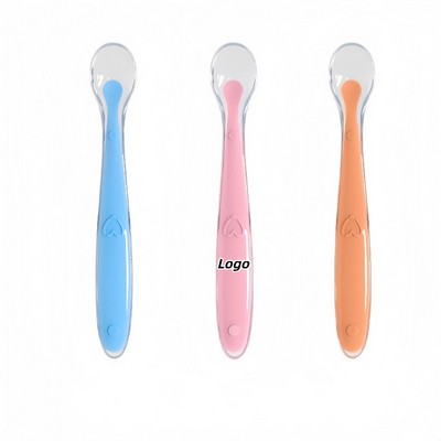 Soft Silicone Baby Feeding Spoon for Infant Mealtime
