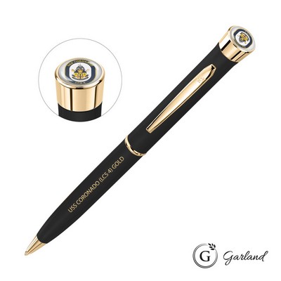 Garland® Color Matte Custom Twist Ballpoint Pen - Gold