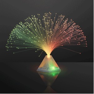 Fiber Optic Pyramid Centerpiece Light - BLANK