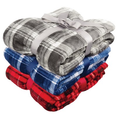 Flannel Plush Plaid Blanket