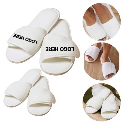 Terry Velour Adjustable Comfort Slippers