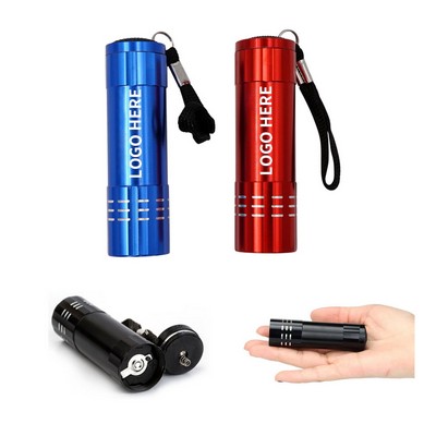 Multi-Color Aluminum 9-LED Torch