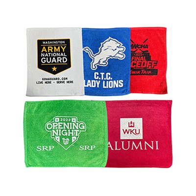 15 X 18 Premium Stadium Rally Towel 1.5lbs. Velour, Hemmed.