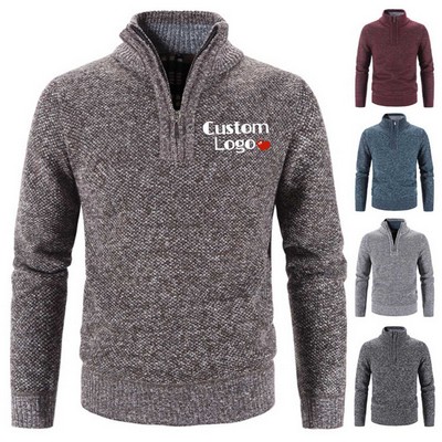 Men's Quarter Zip Sweater