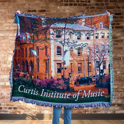 Custom CottonWeave™ Photo Tapestry Throw, USA-made. Size L (52"x 60")