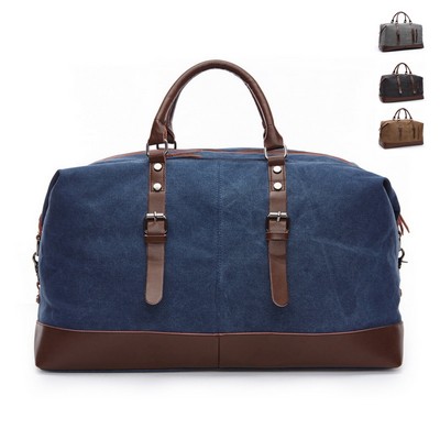 Canvas Waxed Vintage Wear-Resistant Duffel Bag
