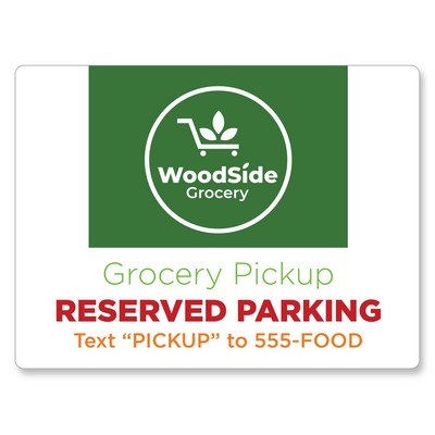 18"h x 24"w Custom Aluminum Sign