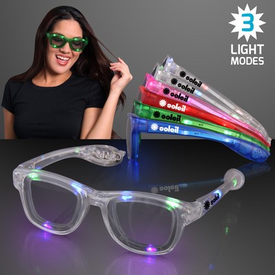 Assorted Cool Shades LED Party Glasses - PRINTED