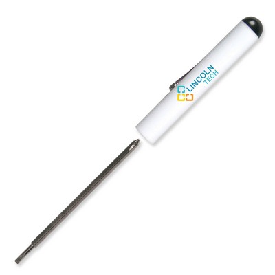 Pocket Screwdriver - Reversible 2.5mm Tech #0 Phillips Blade w/Button Top