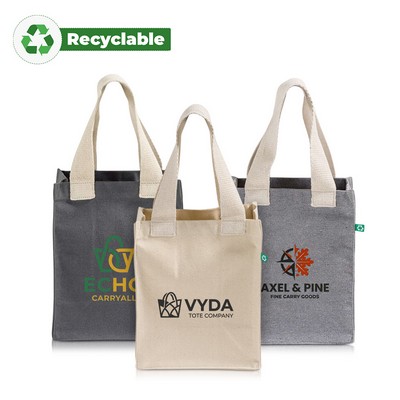 Recycled Cotton Canvas Mini Book Tote