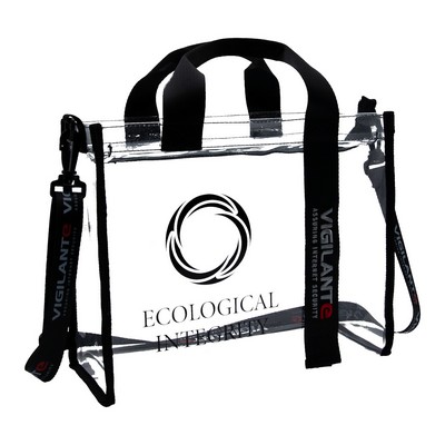 Clear Stadium Cross Body Tote Bag