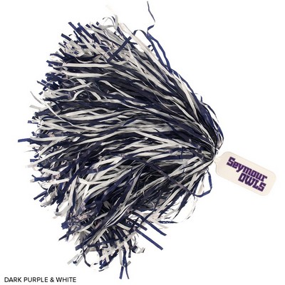 750-Streamer Solid Paddle Handle Pom Poms