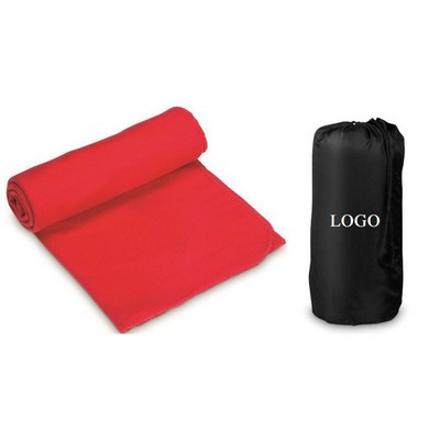 Cozy Travel Blanket with Handy Pouch