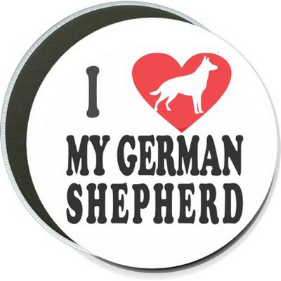 Social Groups - I Heart My German Shepherd - 6'' Round Button