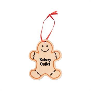 Wooden Gingerbread Man Ornament