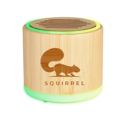 Bamboo Light-up Wireless Speaker