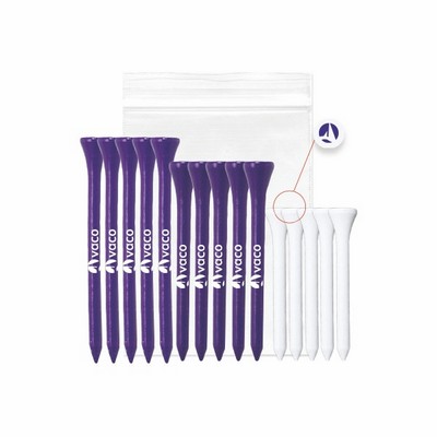 5, 2 1/8" Tees, 5, 2 3/4" Tees & 5, 3 1/4" Tees