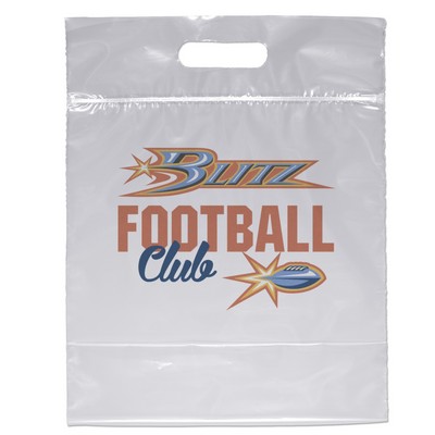 Zip-Close Die Cut Handle Bag - Dynamic Color (12" x 6" x 12")