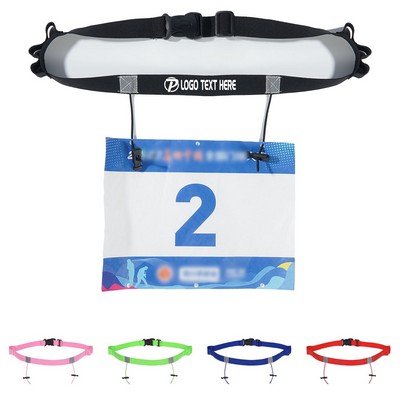 Race Number Belt with 6 Gel Loops