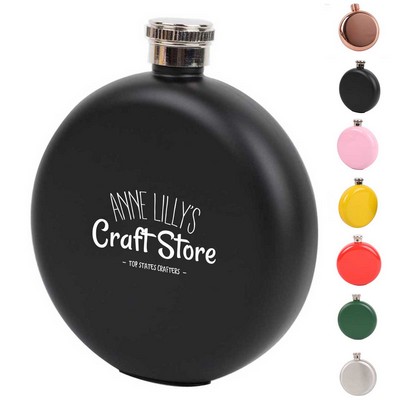 5oz Stainless Steel Round Flask