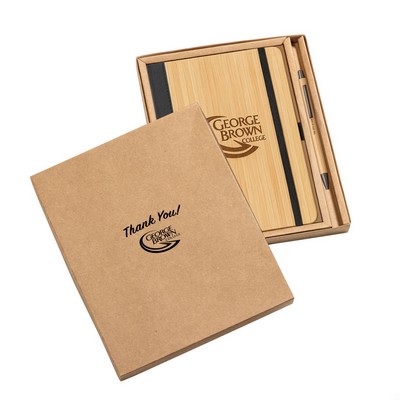 Forleo Bamboo Notebook/Lucky Pen Gift Set