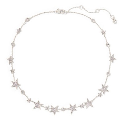 kate spade new york You'Re A Star Necklace - Clear/Silver