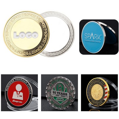 2" Zinc Challenge Coins