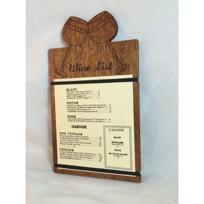Wood MDF Menu Board