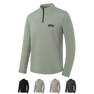 Men's Performance Quarter-Zip Long Sleeve Pullover