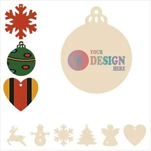 Custom Wood Christmas Ornament(Ocean)