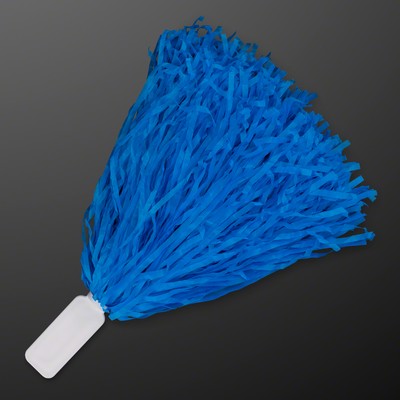 Economy Blue Pom Poms (NON-Light Up) - BLANK