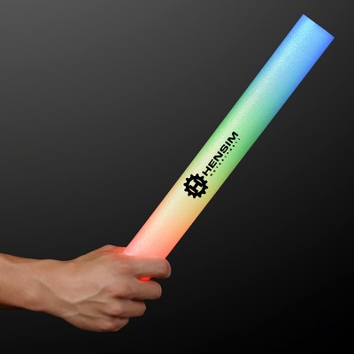 Multicolor Light Up Foam Stick 16" Cheer Sticks - PRINTED