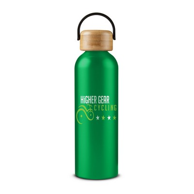 24 oz Vigor Aluminum Bottle With Bamboo Lid