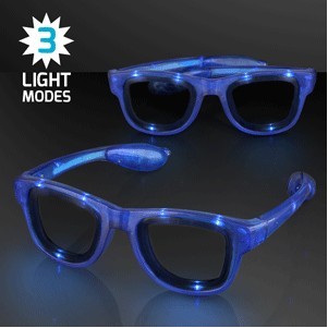 Cool Shades Blue LED Sunglasses - BLANK