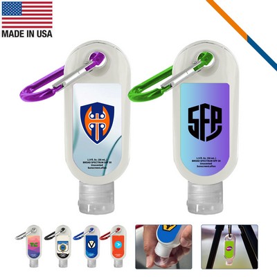 Shie Clear Bottle SPF 30 Sunscreen With Carabiner - 1.9 OZ.