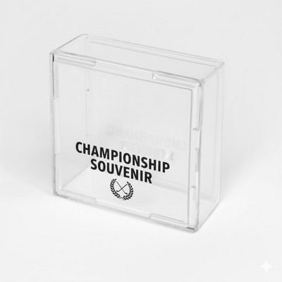 Hockey Puck Case with Full Color 1-Side Imprint