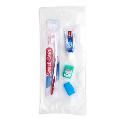 Adult Basic Zippered Bag Dental Kits