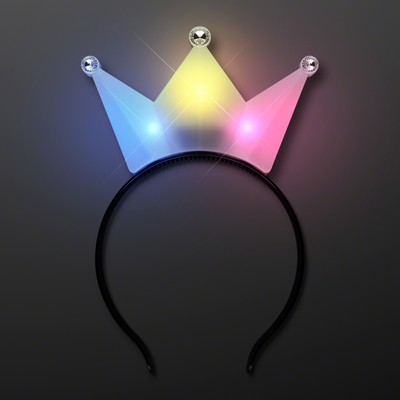 Color-Change Crown LED Tiara Headband - BLANK