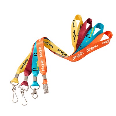 Polyester Lanyard with Metal Crimp