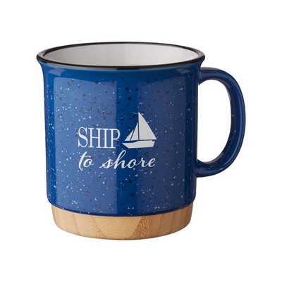 15 oz Campfire Mug With Bamboo Base