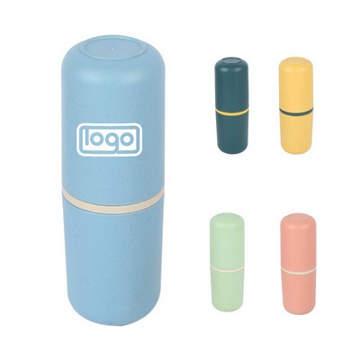 Travel Wheat Straw Toothbrush Cup Case