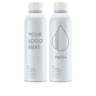 Customizable White Prefilled Refillable Bottled Water