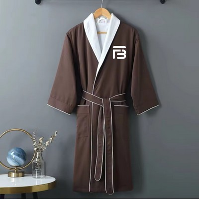 Thick Cotton Lapel Bathrobes
