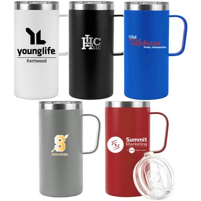 20 oz double wall SS vacuum tall camping mug
